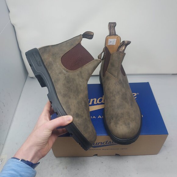 Blundstone MENS  Size AU 10 US 11 Chelsea Rustic Brown Boot - Picture 1 of 8